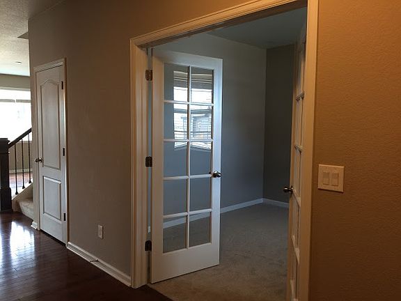 study room with french door