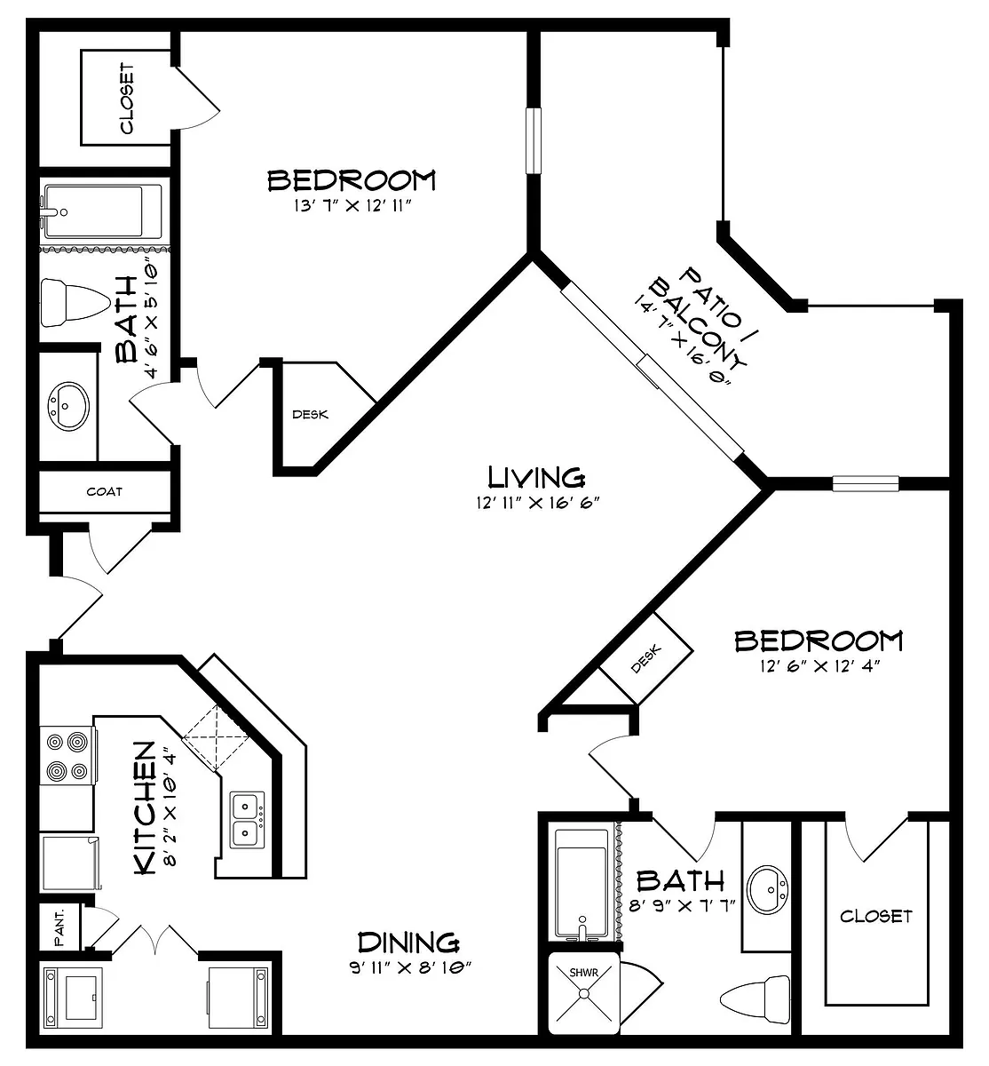 Floor plan B3