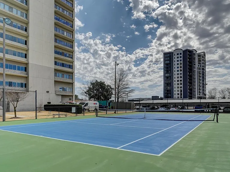 Tennis/pickleball courts.