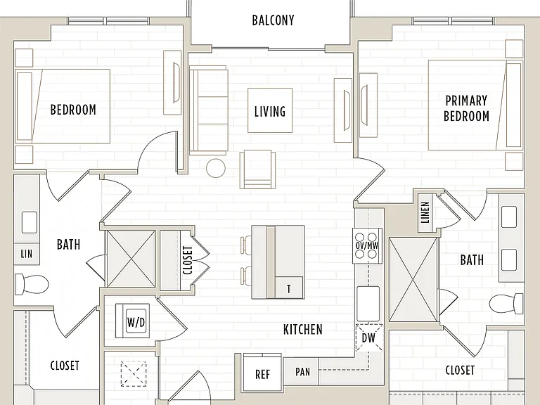 B3.1 | 2 Bed 2 Bath B3.1 | 2 Bed 2 Bath