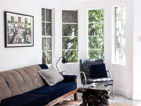 Living Room with bay window