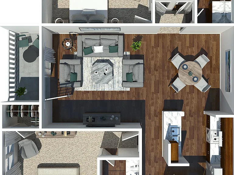 Two Bedroom Floorplan Two Bedroom Floorplan