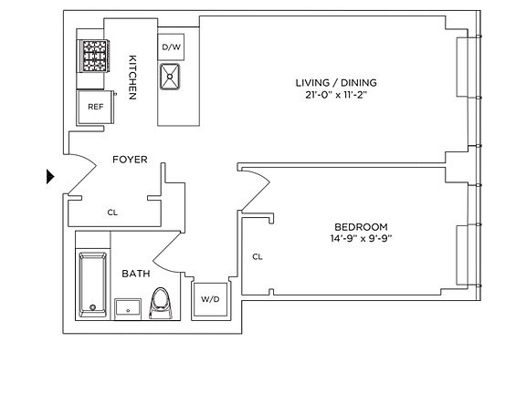 2nd image of 86 Fleet Pl APT 6E
