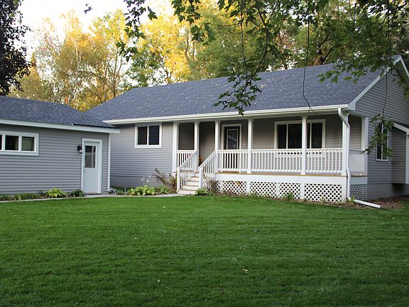 large landscaped front yard 