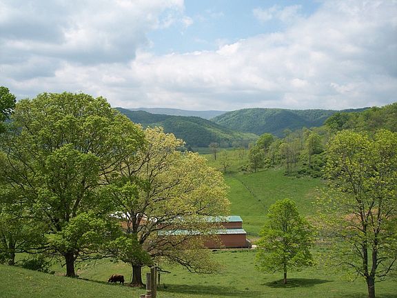 View of barn from front deck