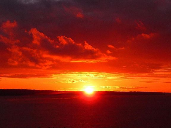 Puget Sound  Sunset View