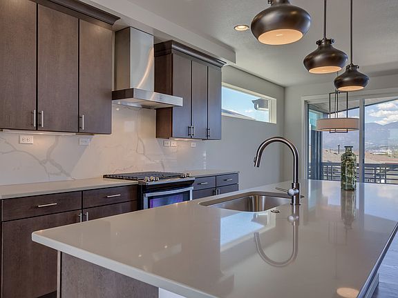 Gourmet Kitchen Option Photo representing home to be built and may demonstrate optional features