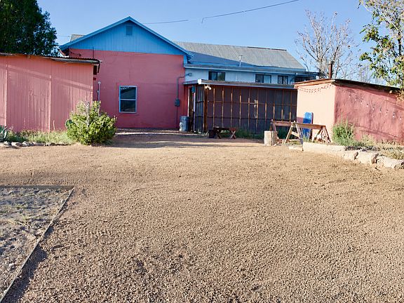 Backyard with decomposed granite.