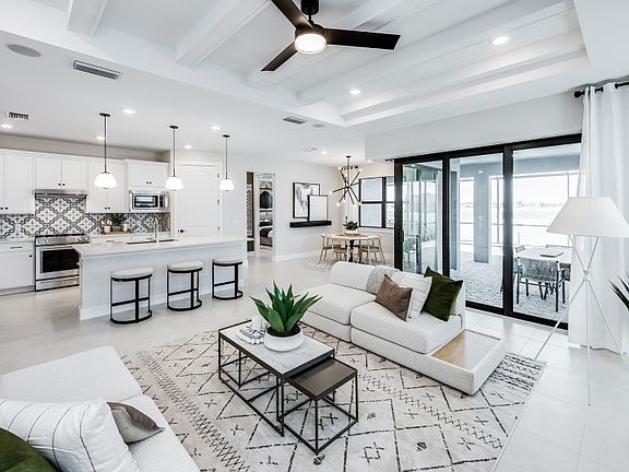 Open concept floor plan