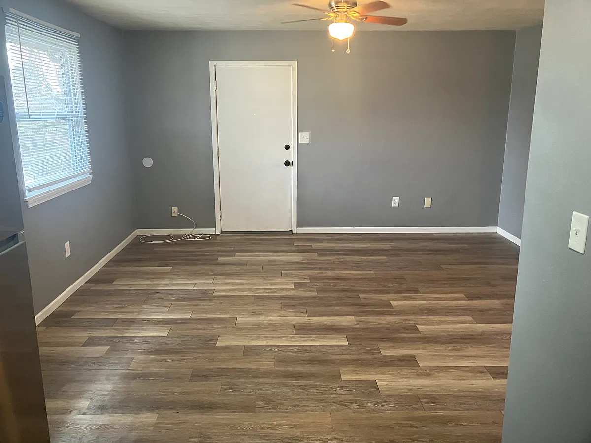 Open concept living room--kitchen - 3416 W A St #D