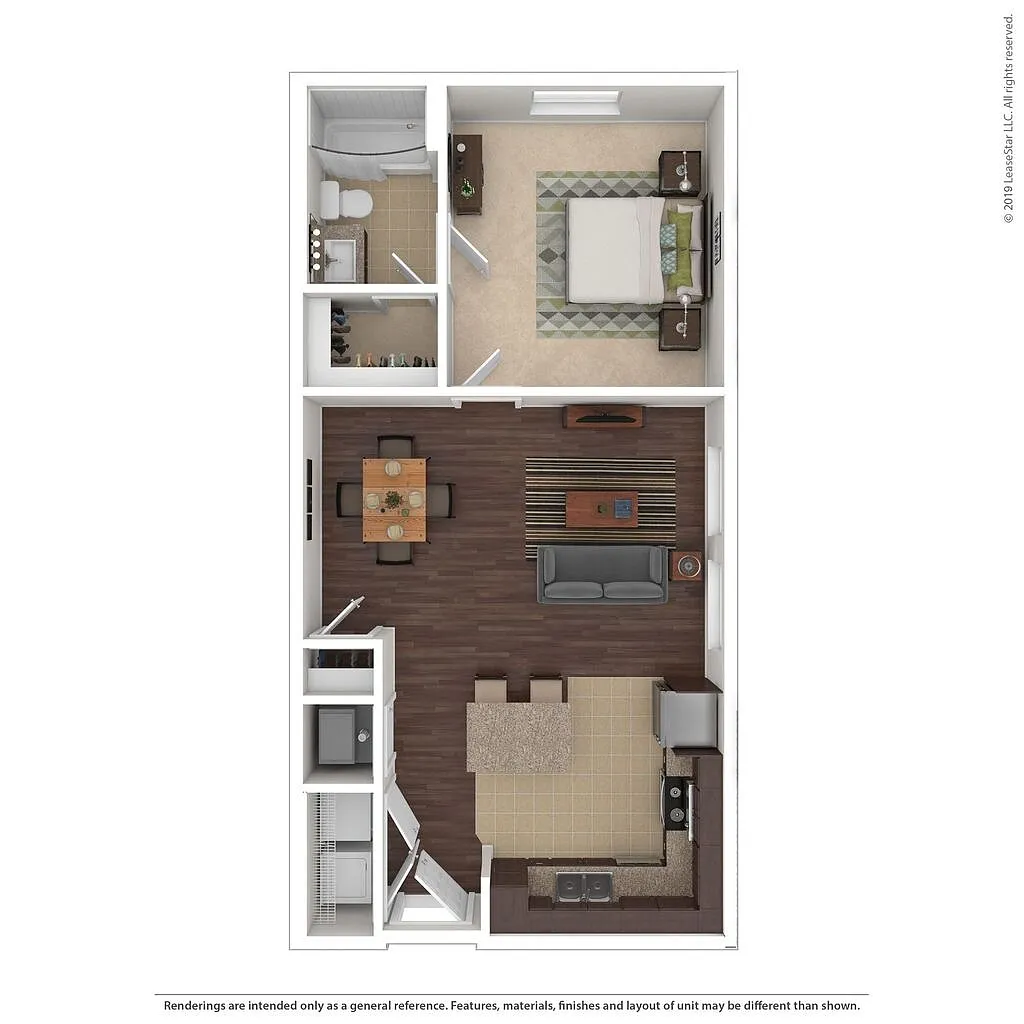 Floor plan B 1X1