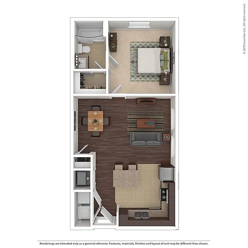 Floor plan B 1X1