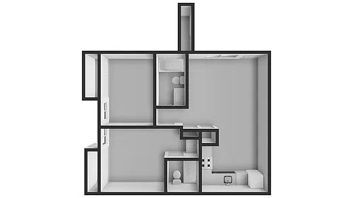 Floor plan Two Bedroom