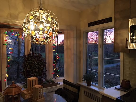 Kitchen with views