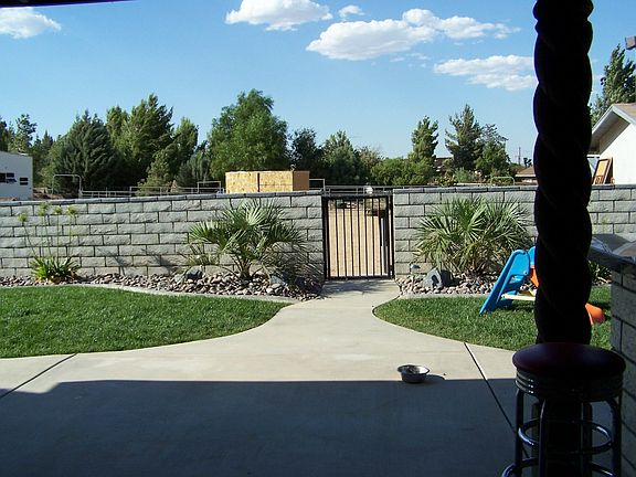 Patio  Gate to Back area