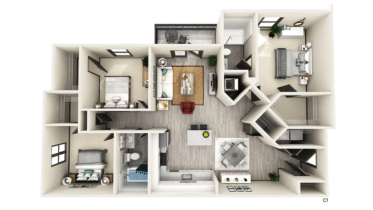 Floor plan C1