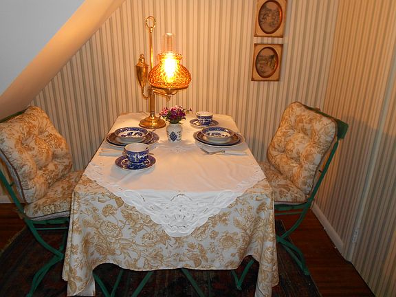 Eating nook off living room