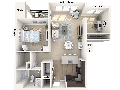 Floor plan A2D-909-Black-Closet