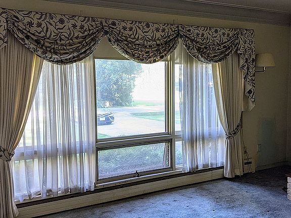 Picture window faces street