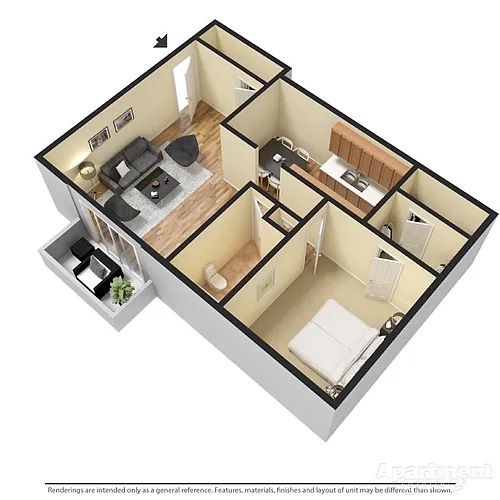 Floor plan 1bedroom