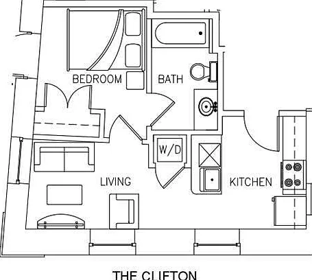 The Clifton | 1 Bedroom