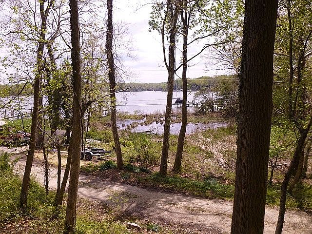 View from gravel road
