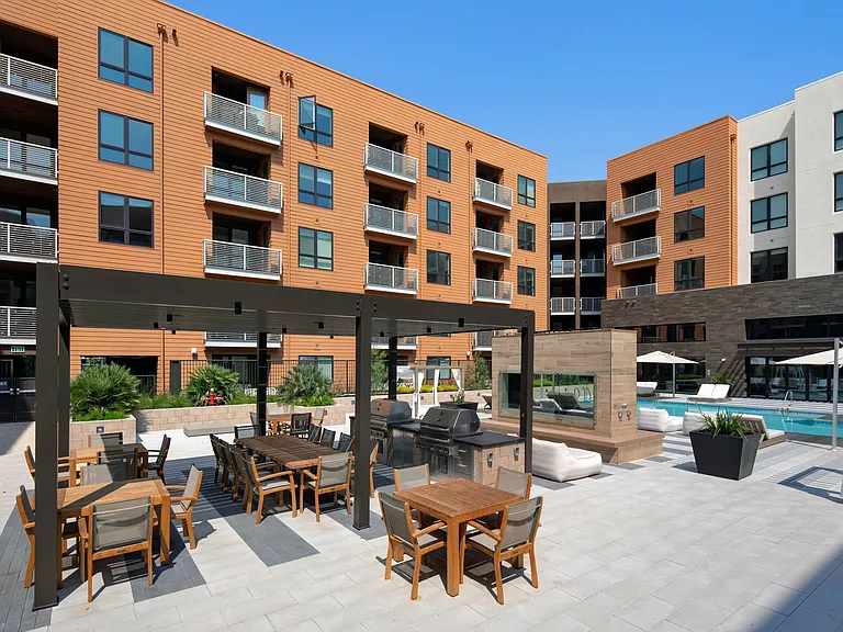 Courtyard with BBQs
