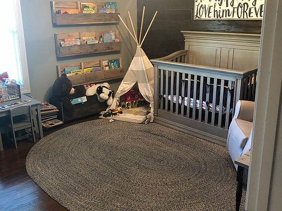 Bedroom with walk in closet