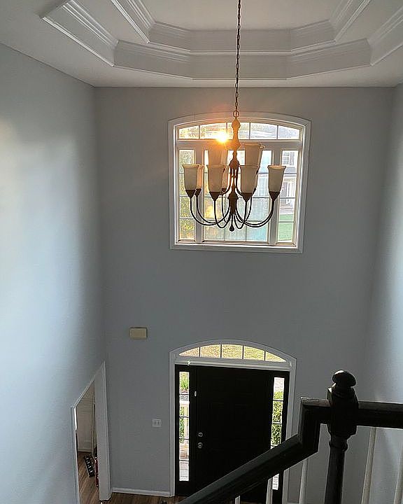 Freshly painted foyer