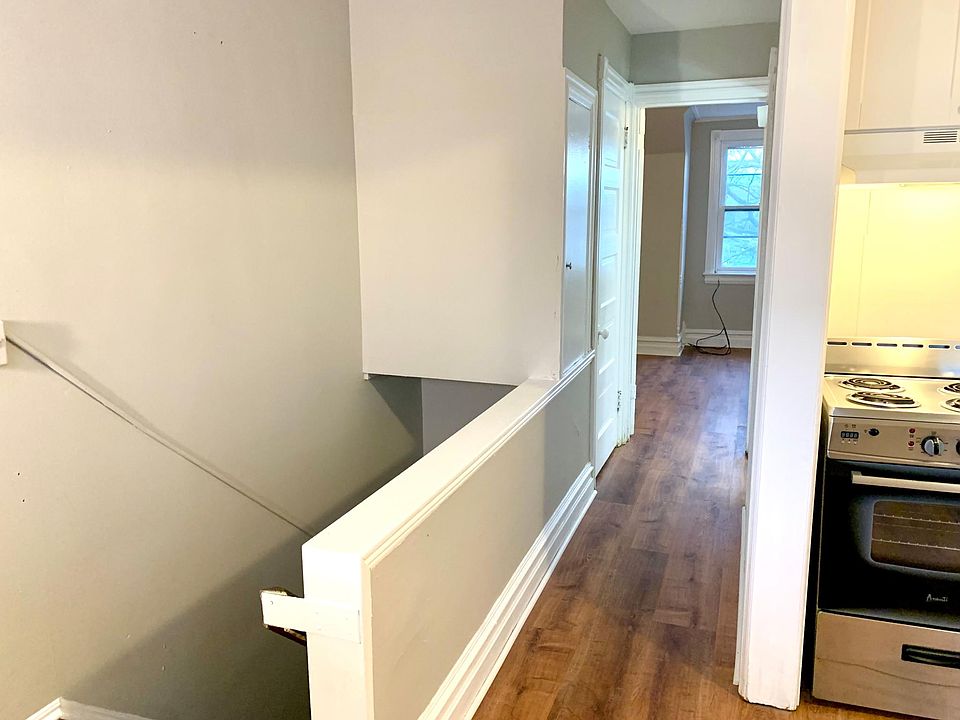 Hallway, including two closets