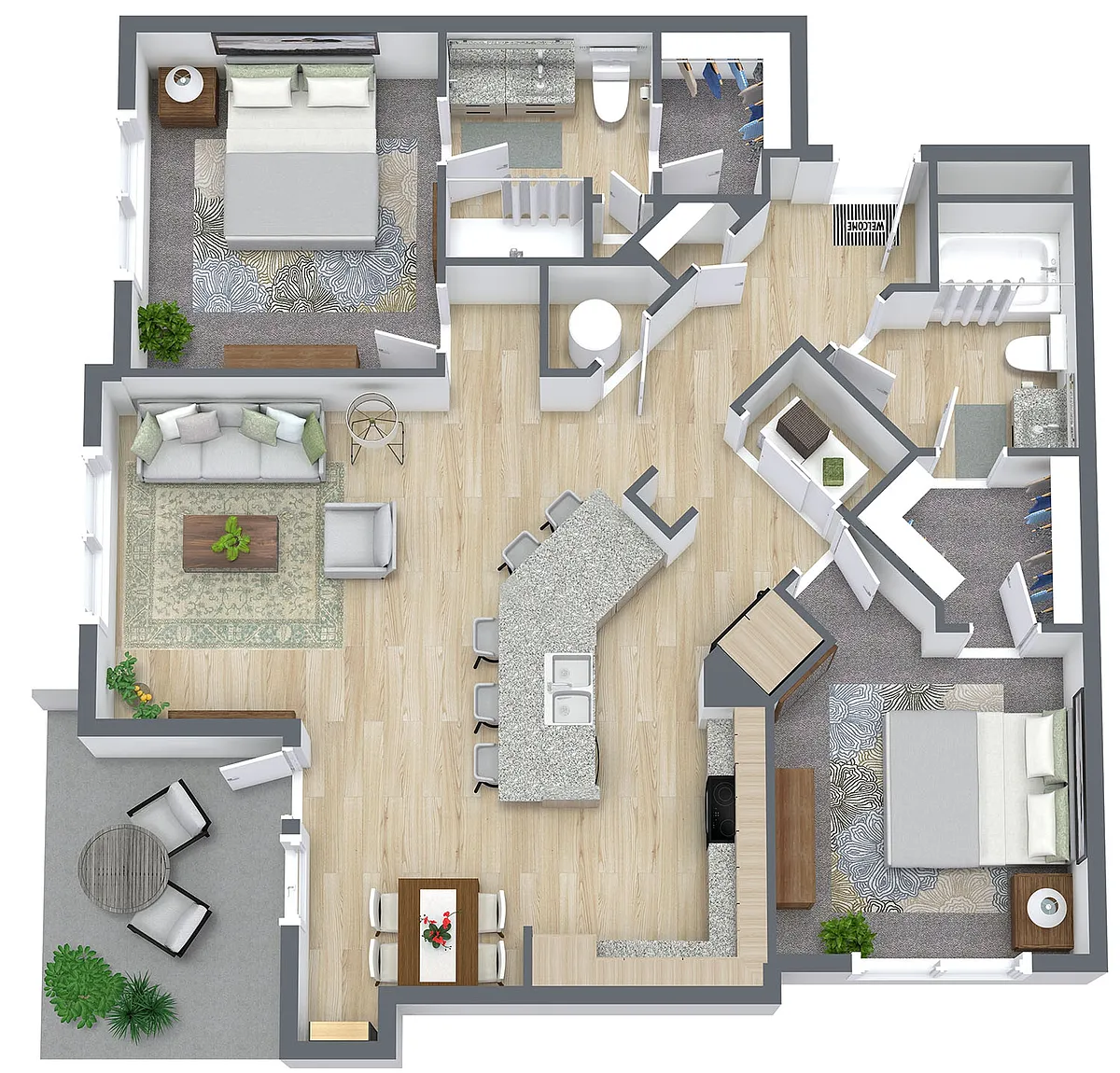 Floor plan B3