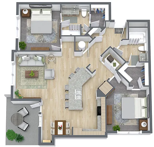 Floor plan B3