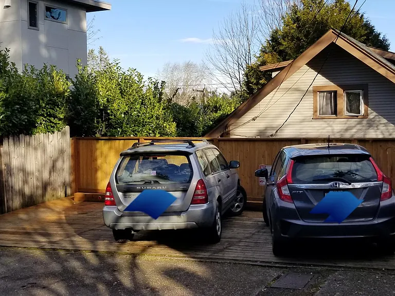 carport at back of house
