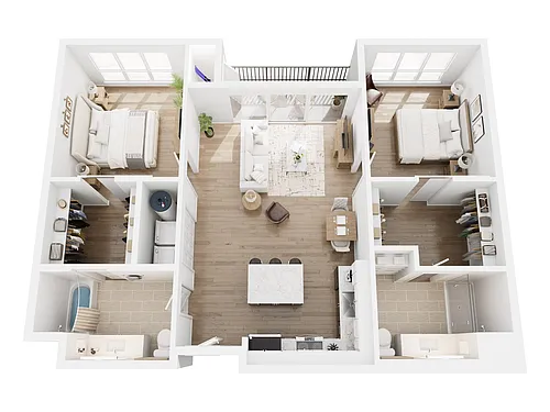Floor plan B1B