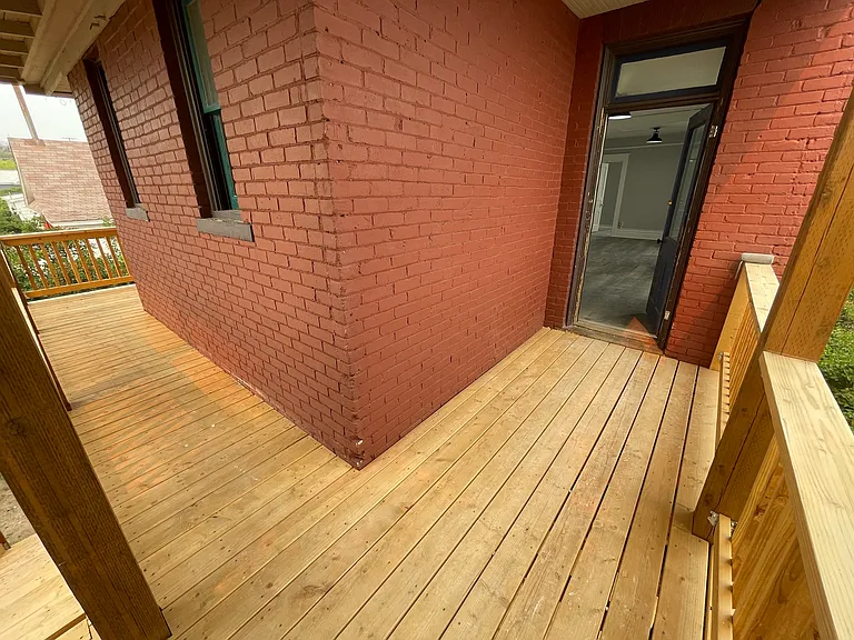 Brand new wrap-around private deck