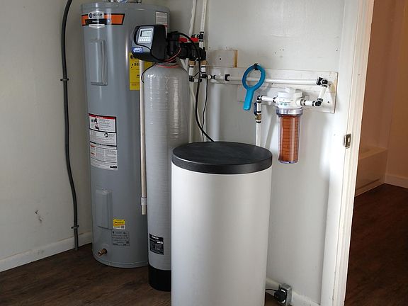 Water filtration & softening system.