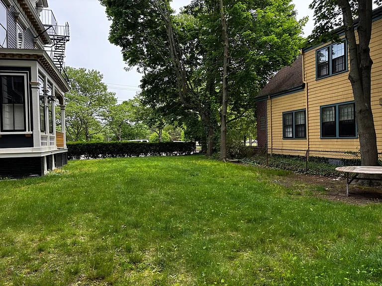 Large fenced in backyard