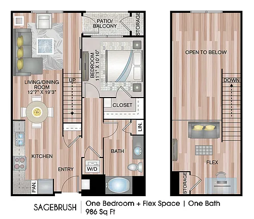 Floor plan Sagebrush Loft