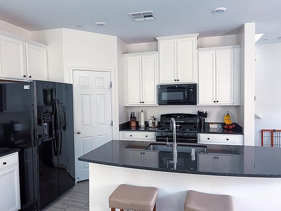 Kitchen with large walk in pantry