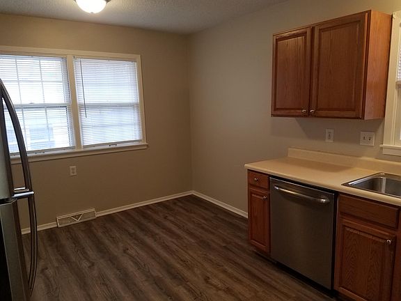 There is plenty of eat-in space attached to kitchen