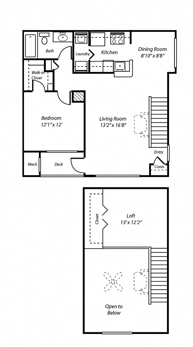 Floor plan A3L Barnstable Loft