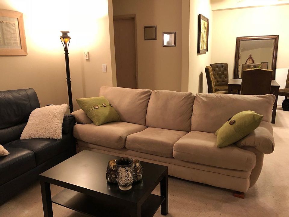 living room with large windows