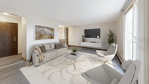 Floor plan 1 Bedroom - 671 Sq Ft