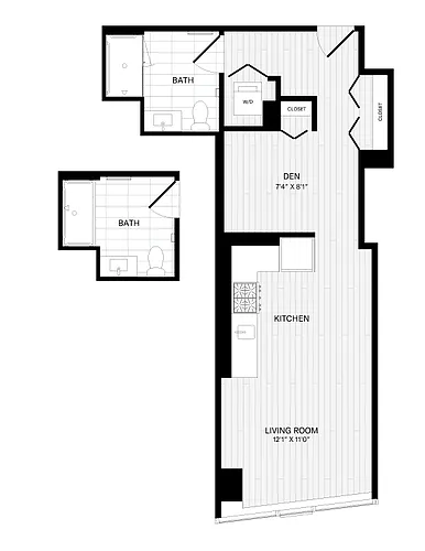 Floor plan Studio-1A-8