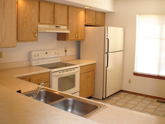 Eat in kitchen with space for a small table.  All appliances stay.