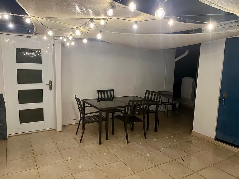 Private rooftop patio