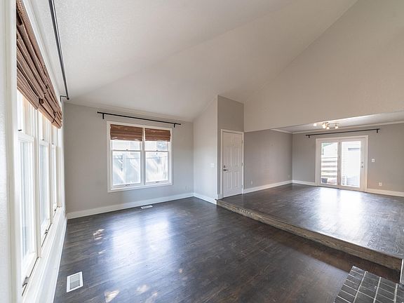 Living room and dining room