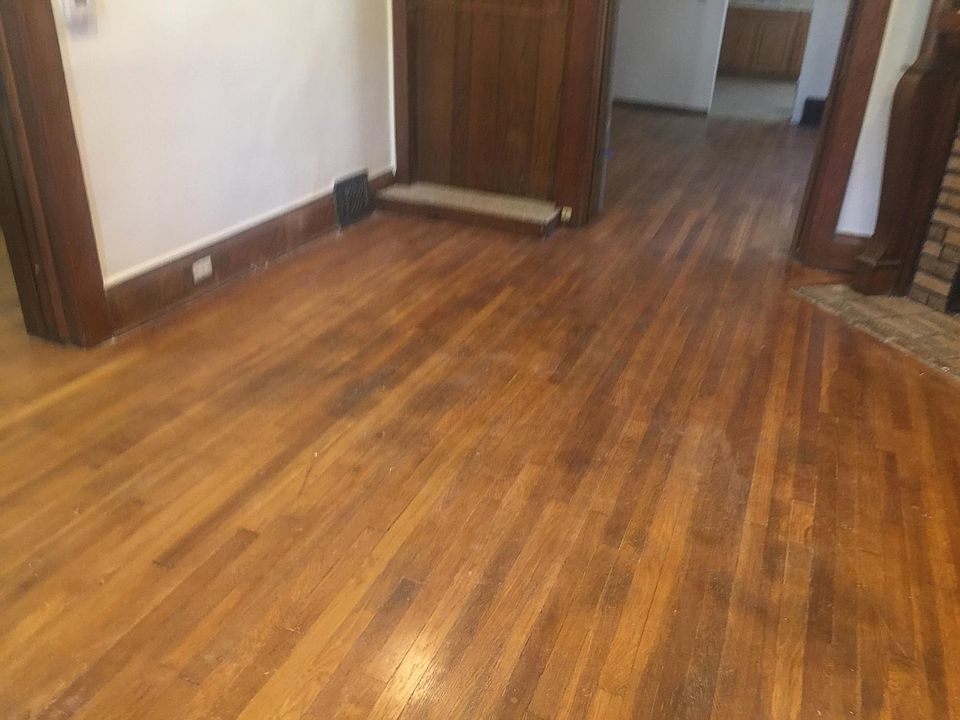 Living room and dining room hardwood floors