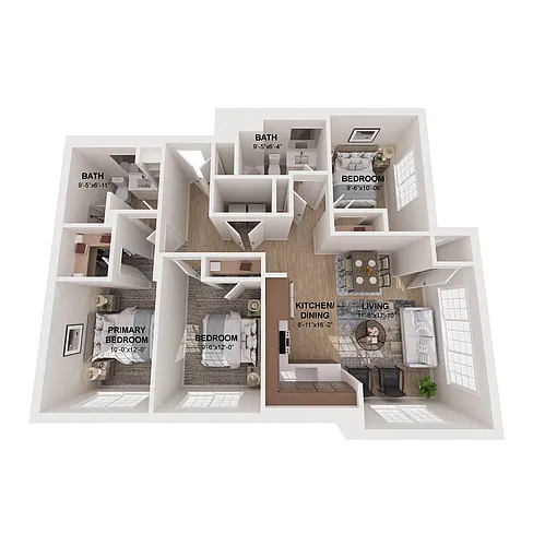 Floor plan 3 Bedrooms