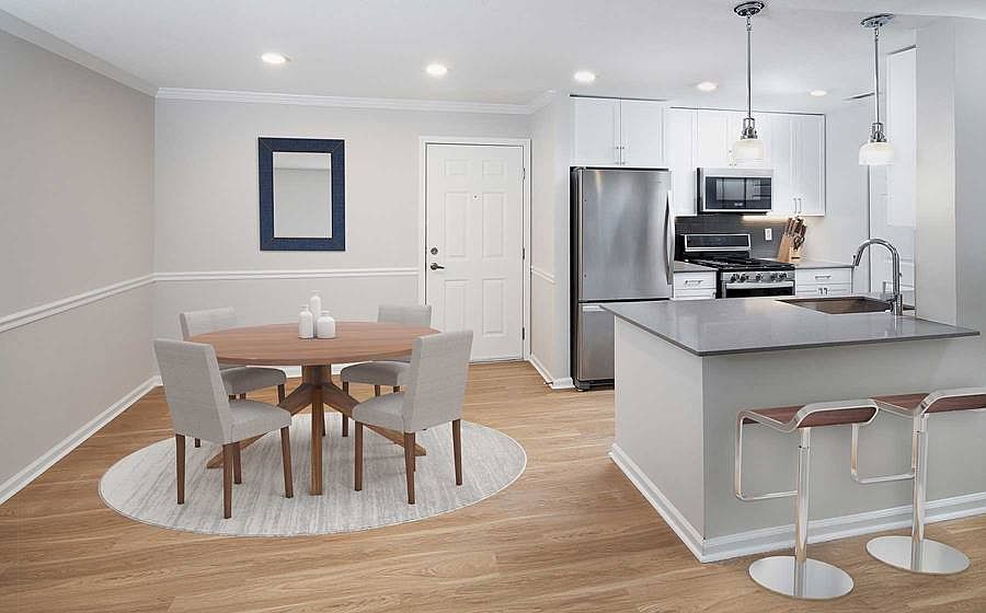 Kitchen and dining area